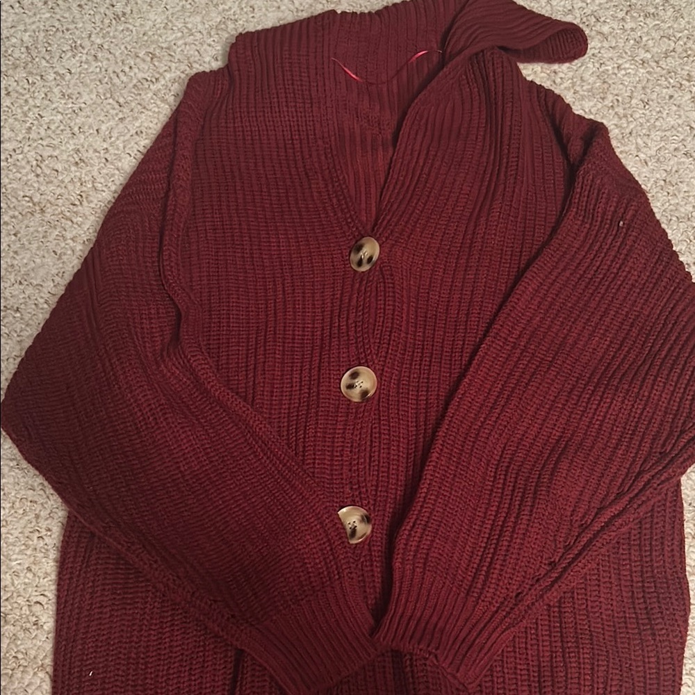 Women's Burgundy Sweater